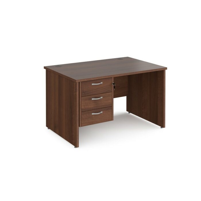 DAMS Maestro 25 straight desk with 3 drawer pedestal -26519