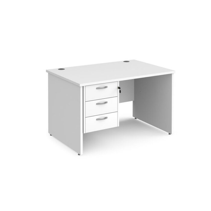 DAMS Maestro 25 straight desk with 3 drawer pedestal -26520