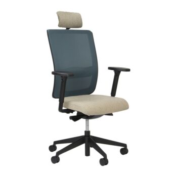 DAMS Facile mesh back operator chair with headrest - made to order-0