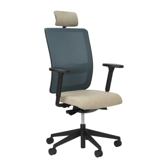 DAMS Facile mesh back operator chair with headrest - made to order-0