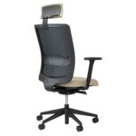 DAMS Facile mesh back operator chair with headrest - made to order-27735