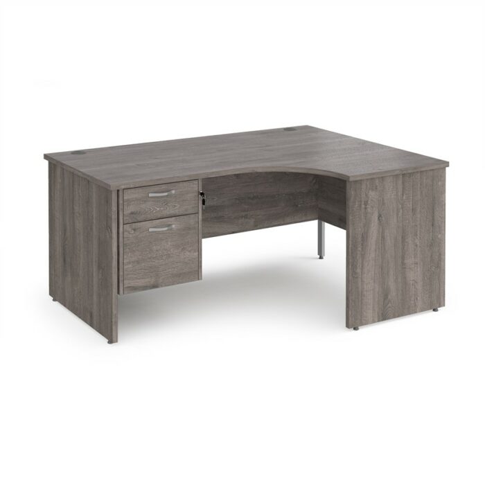 DAMS Maestro 25 right hand ergonomic desk with 2 drawer pedestal-26601