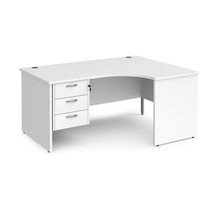 DAMS Maestro 25 right hand ergonomic desk with 3 drawer pedestal -26617