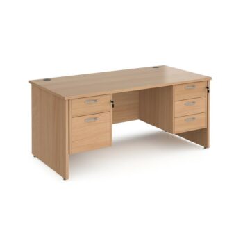 DAMS Maestro 25 straight desk with 2 and 3 drawer pedestals-0