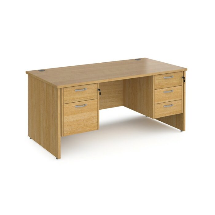 DAMS Maestro 25 straight desk with 2 and 3 drawer pedestals-26533