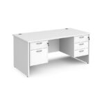 DAMS Maestro 25 straight desk with 2 and 3 drawer pedestals-26529