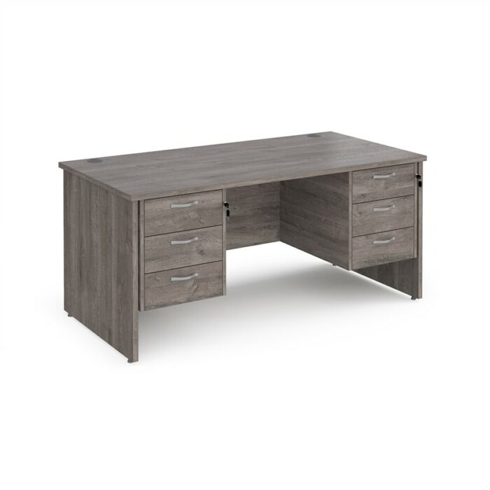 DAMS Maestro 25 straight desk with two x 3 drawer pedestals-26536