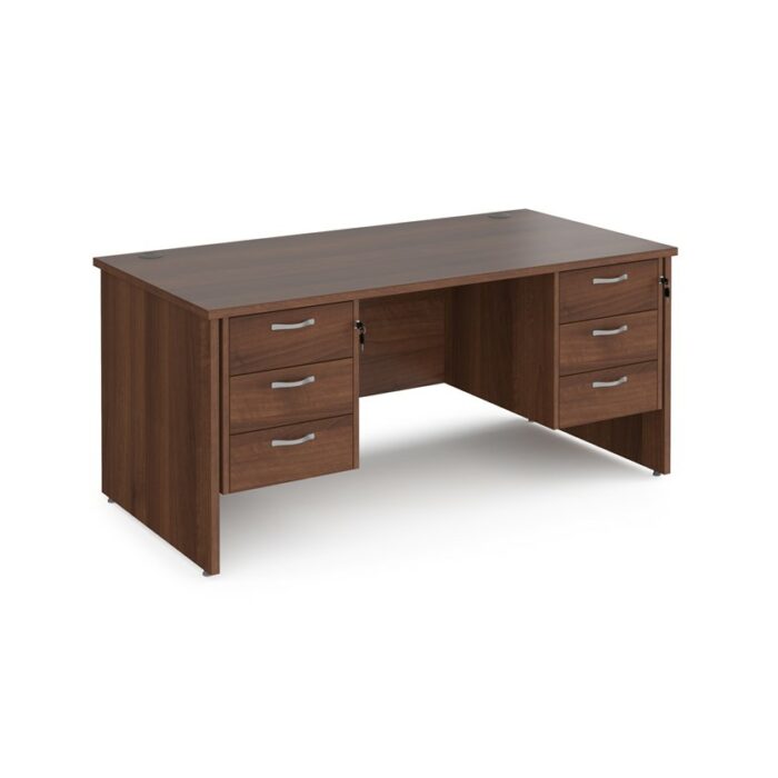 DAMS Maestro 25 straight desk with two x 3 drawer pedestals-26535