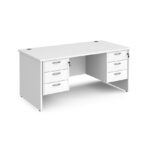 DAMS Maestro 25 straight desk with two x 3 drawer pedestals-26534
