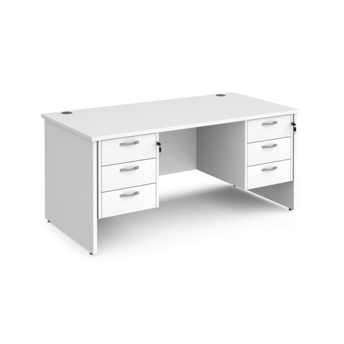 DAMS Maestro 25 straight desk with two x 3 drawer pedestals-26534