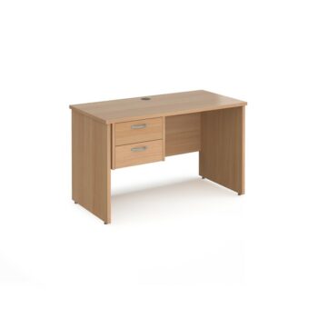 DAMS Maestro 25 straight desk with 2 drawer pedestal-0
