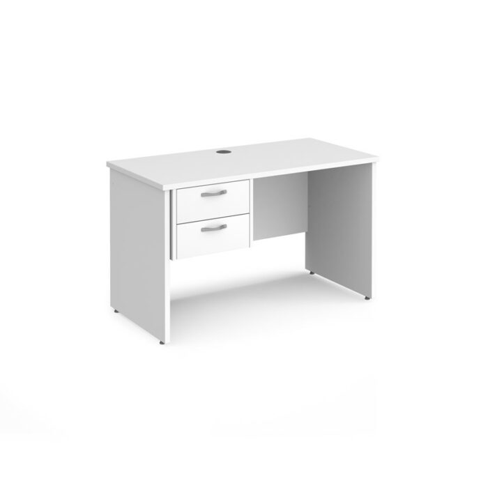 DAMS Maestro 25 straight desk with 2 drawer pedestal-26503