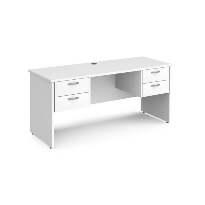 DAMS Maestro 25 straight desk with two x 2 drawer pedestals-26506