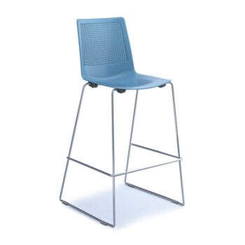 DAMS Harmony multi-purpose stool with chrome sled frame -0
