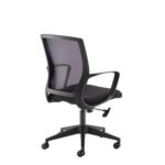 Dams Jonas black mesh back operator chair with black fabric seat and black base-26751