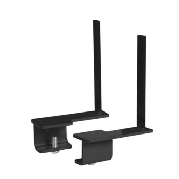 DAMS Aluminium framed screen brackets (pair) to fit on back of desk-0
