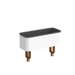 DAMS Worktable planter box - white-0
