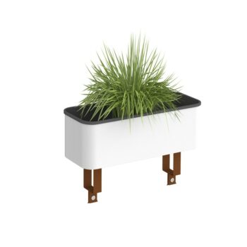 DAMS Worktable planter box in white complete with plants-0