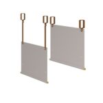 DAMS Saxon worktable adjustable hanging screen for high tool rail - made to order-27474