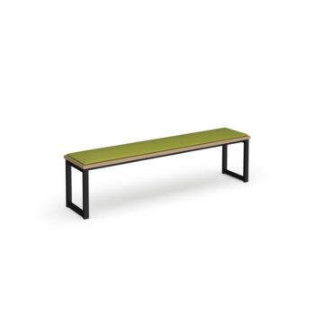 DAMS Otto benching solution low bench 1650mm wide with upholstered seat pad-0