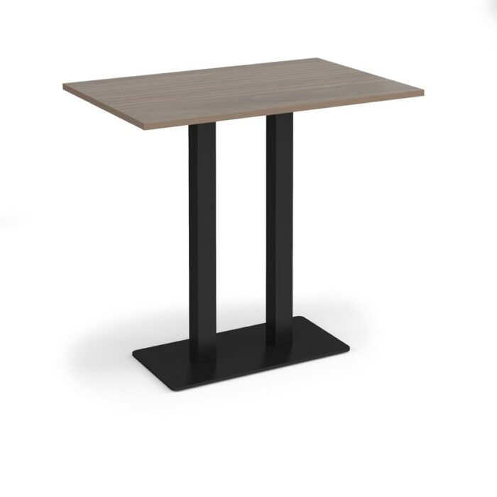 DAMS Eros rectangular poseur table with flat rectangular base and twin uprights 1200mm x 800mm-35856