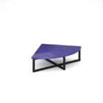 DAMS Nera corner unit table 700mm x 700mm with black frame-27356