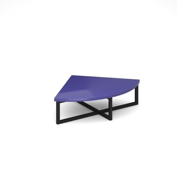 DAMS Nera corner unit table 700mm x 700mm with black frame-27356