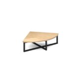 DAMS Nera corner unit table 700mm x 700mm with black frame-0