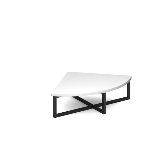 DAMS Nera corner unit table 700mm x 700mm with black frame-27358