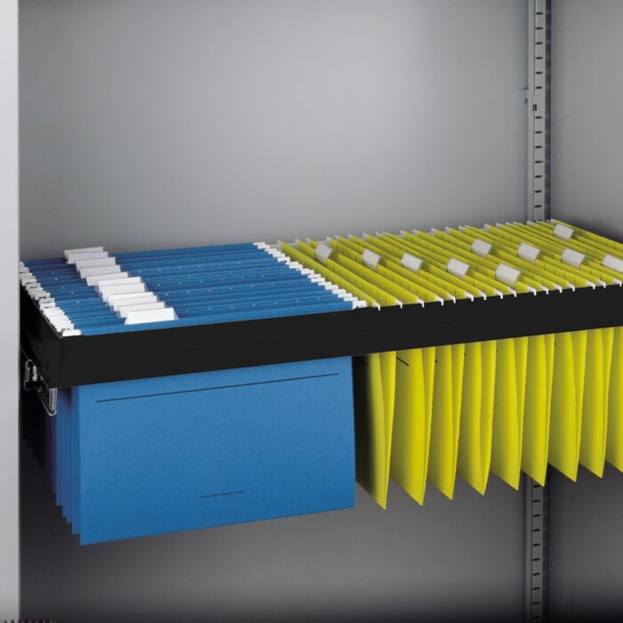 Dams Roll out filing frame for Bisley systems storage cupboards and tambours - black-0