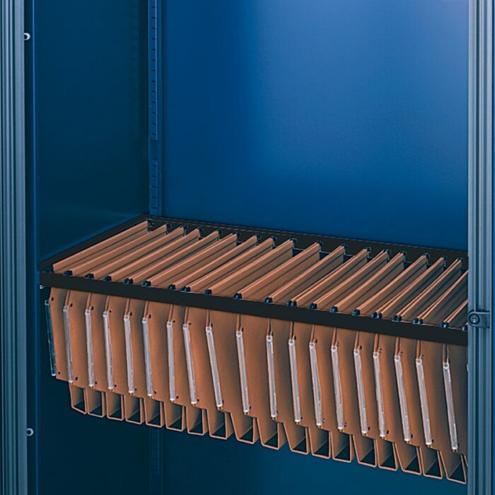 Dams Lateral filing frame for Bisley systems storage cupboards and tambours - black-0