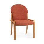 DAMS Tamar wooden frame conference chair with no arms - made to order-27816