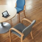 DAMS Tamar wooden frame conference chair with double arms - made to order-27824