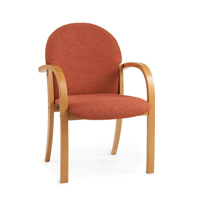 DAMS Tamar wooden frame conference chair with double arms - made to order-27828