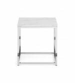 julian bowen Scala White Marble Top Square Coffee Table-26122