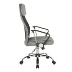 Dams Chord high back operators chair with mesh back and headrest - grey-26730