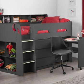 Julian Bowen wooden Jupiter Midsleeper - Anthracite-0