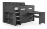 Julian Bowen wooden Jupiter Midsleeper - Anthracite-25542