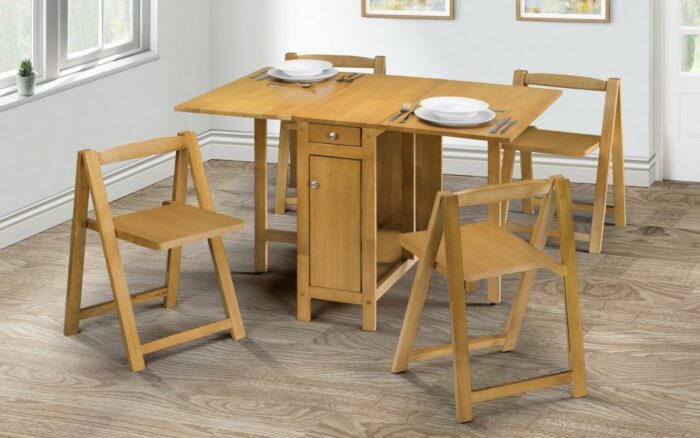 Julian Bowen Savoy Dining Set - Light Oak Finish-26006