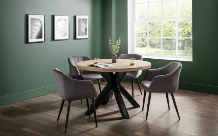 Julian Bowen Hobart Scalloped Dining Chair-25533