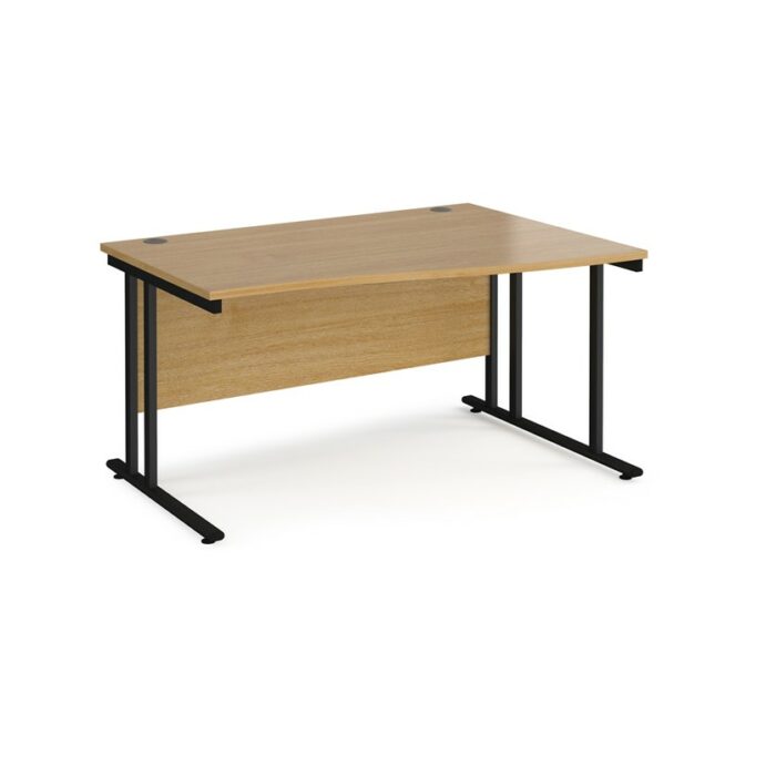 DAMS Maestro 25 Cantilever Leg Wave Desk 800mm Deep - Right Hand-26299