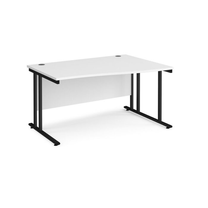 DAMS Maestro 25 Cantilever Leg Wave Desk 800mm Deep - Right Hand-26297