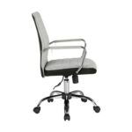 DAMS Tempo high back fabric operators chair with mesh trim - grey-26778