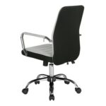 DAMS Tempo high back fabric operators chair with mesh trim - grey-26777