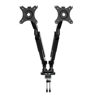DAMS Triton gas lift space-saving double monitor arm-0