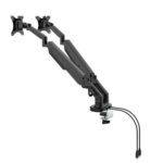 DAMS Triton gas lift space-saving double monitor arm-26818