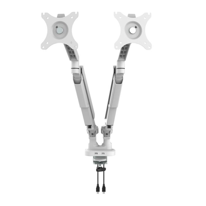 DAMS Triton gas lift space-saving double monitor arm-27289