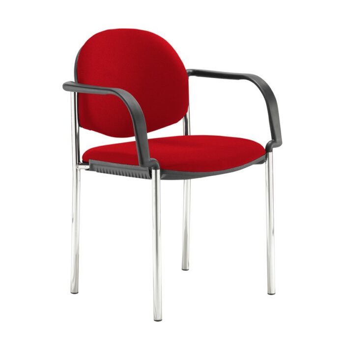 DAMS Coda multi purpose stackable conference chair with fixed arms-27792