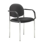 DAMS Coda multi purpose stackable conference chair with fixed arms-27796