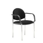 DAMS Coda multi purpose stackable conference chair with fixed arms-0